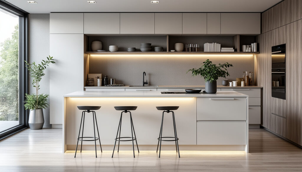 découvrez comment aménager un îlot central dans une petite cuisine pour optimiser l'espace tout en conservant un style élégant et fonctionnel.