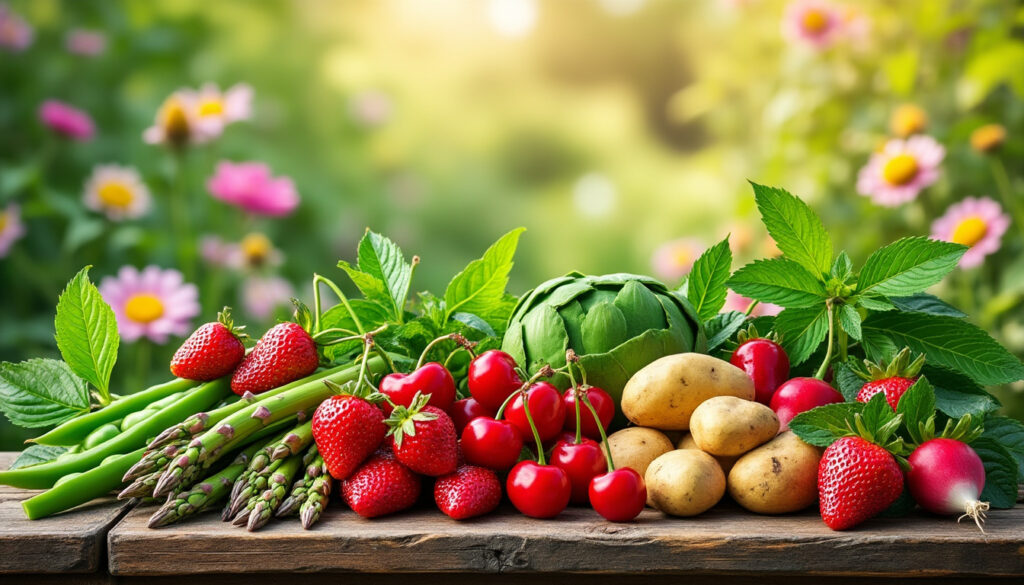 découvrez les fruits et légumes de mai à ne pas manquer ce printemps pour profiter des saveurs fraîches et de saison dans vos repas.