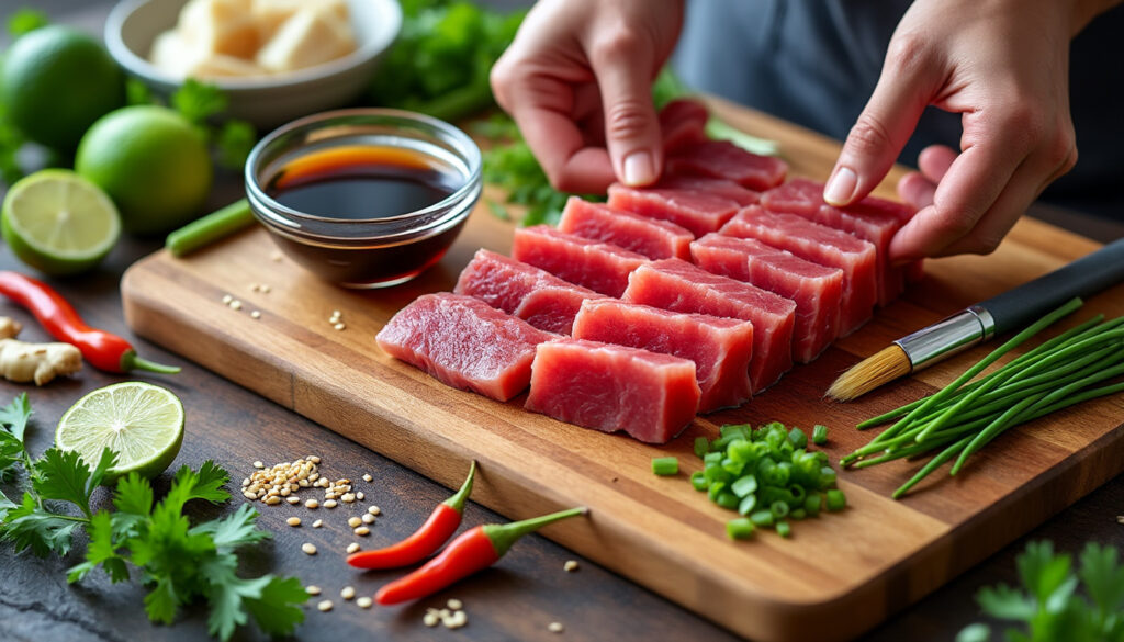 découvrez comment préparer un thon cru mariné savoureux à la maison avec notre guide simple et rapide. apprenez les astuces pour une marinade fraßche et pleine de goût.
