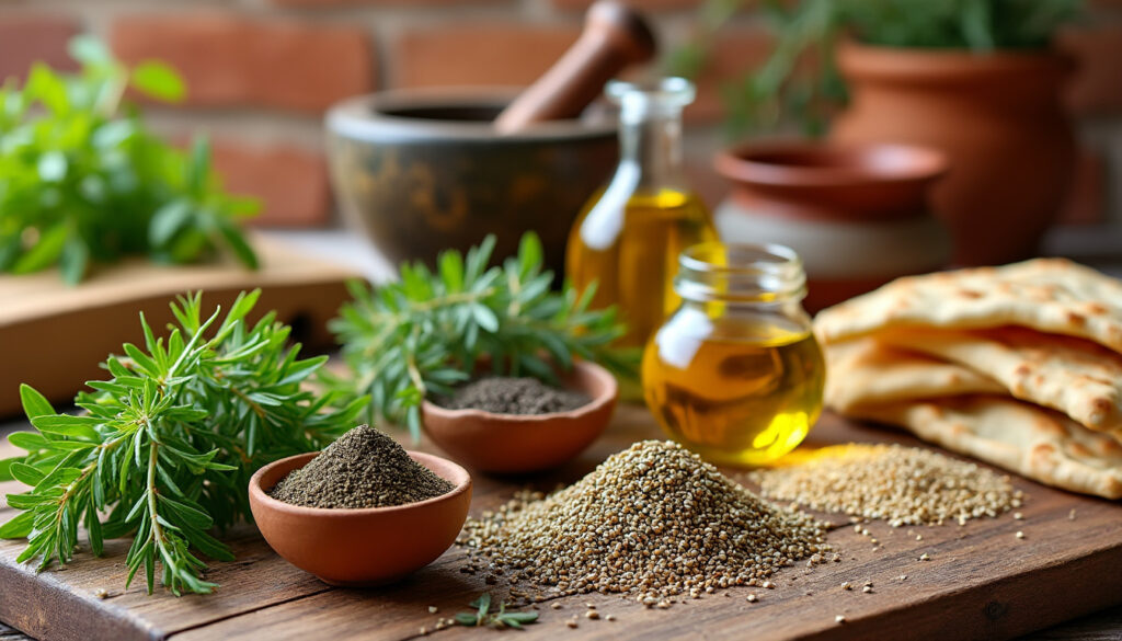 explorez le zaatar, mélange d'épices traditionnel du moyen-orient : son histoire fascinante, des recettes savoureuses et ses nombreuses utilisations culinaires.