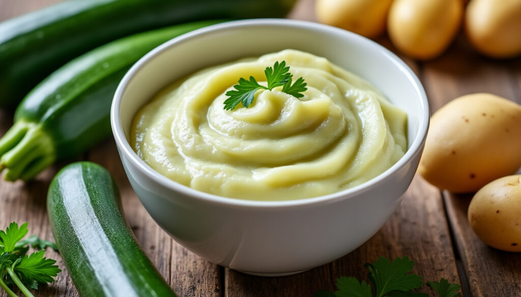 découvrez une recette simple et savoureuse de purée de courgettes et pommes de terre, parfaite pour un accompagnement léger et délicieux.