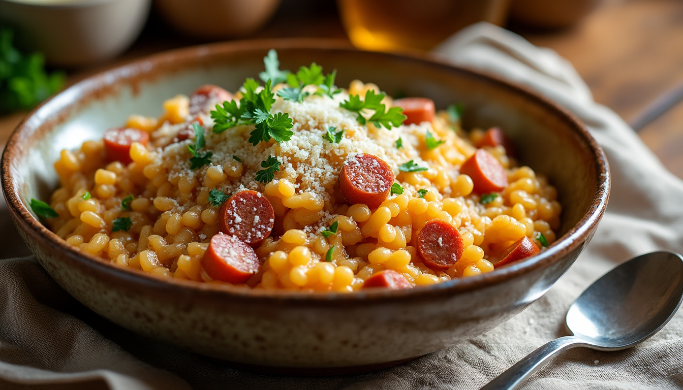 découvrez nos astuces pratiques et les temps de cuisson idéaux pour préparer un risotto chorizo savoureux et parfaitement crémeux.
