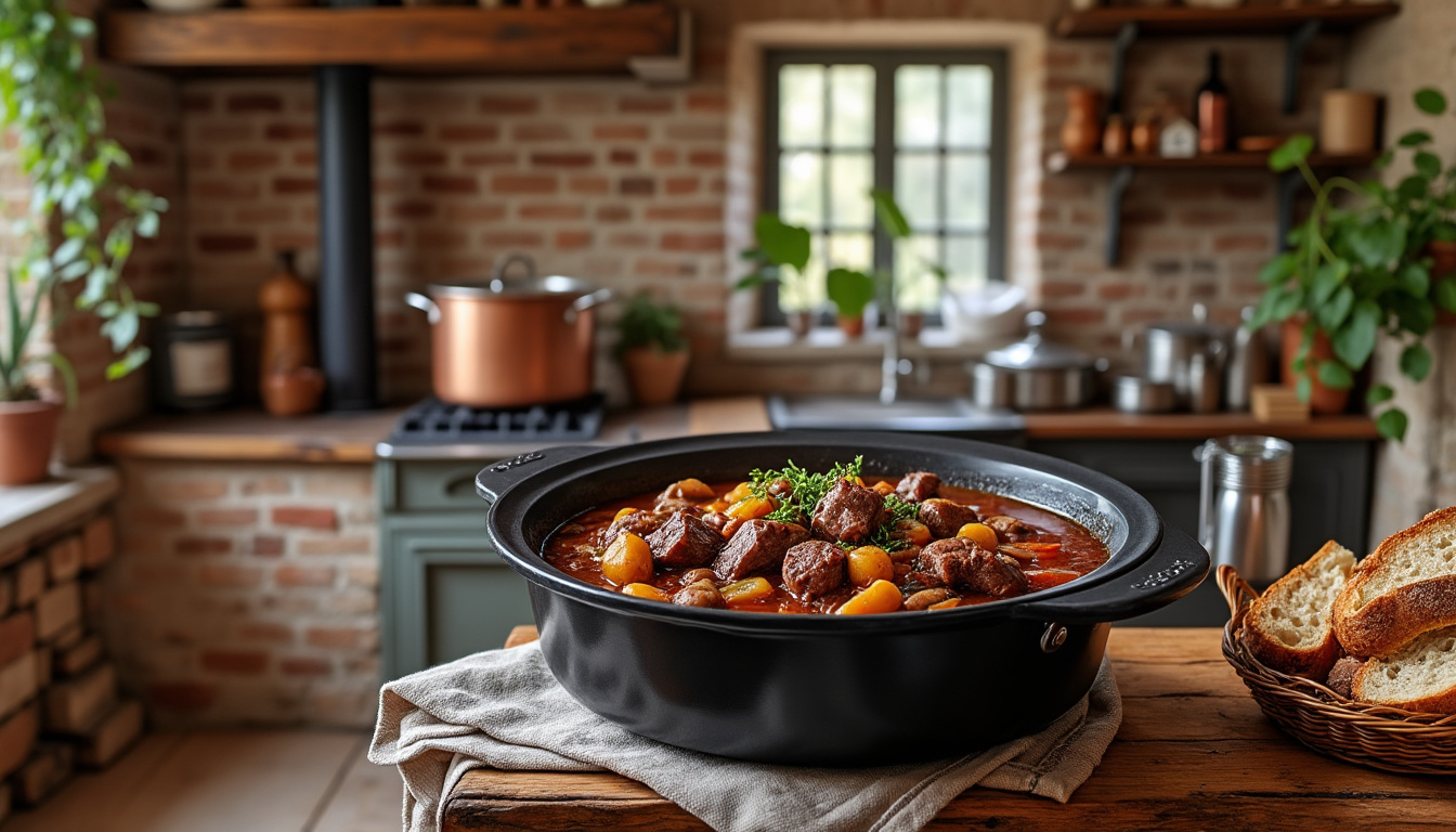 découvrez comment préparer un boeuf bourguignon savoureux et facile avec votre cookeo. suivez notre recette étape par étape pour un plat traditionnel plein de goût en un rien de temps.