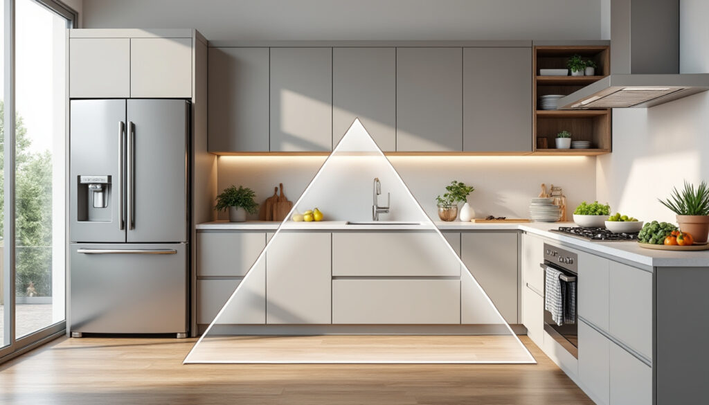 découvrez comment maîtriser le triangle d'activité pour organiser efficacement votre cuisine et maximiser votre espace de travail.
