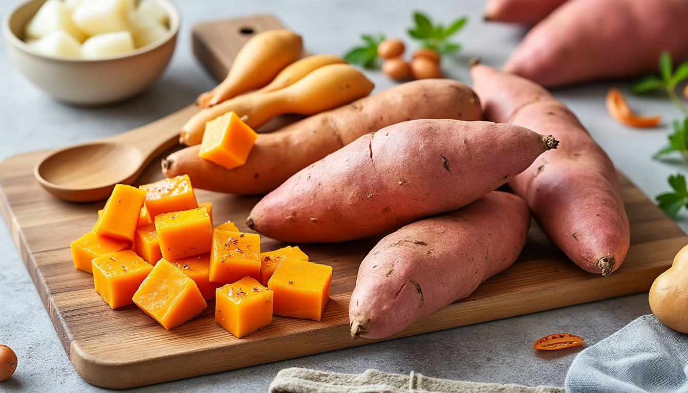 découvrez nos conseils de cuisson pour réussir parfaitement votre recette à base de patate douce, du four à la poêle.