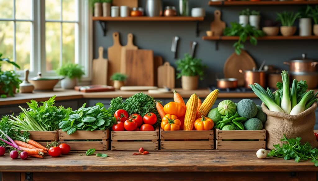 découvrez comment cuisiner toute l'année en utilisant chaque légume de saison pour des recettes savoureuses et fraîches.
