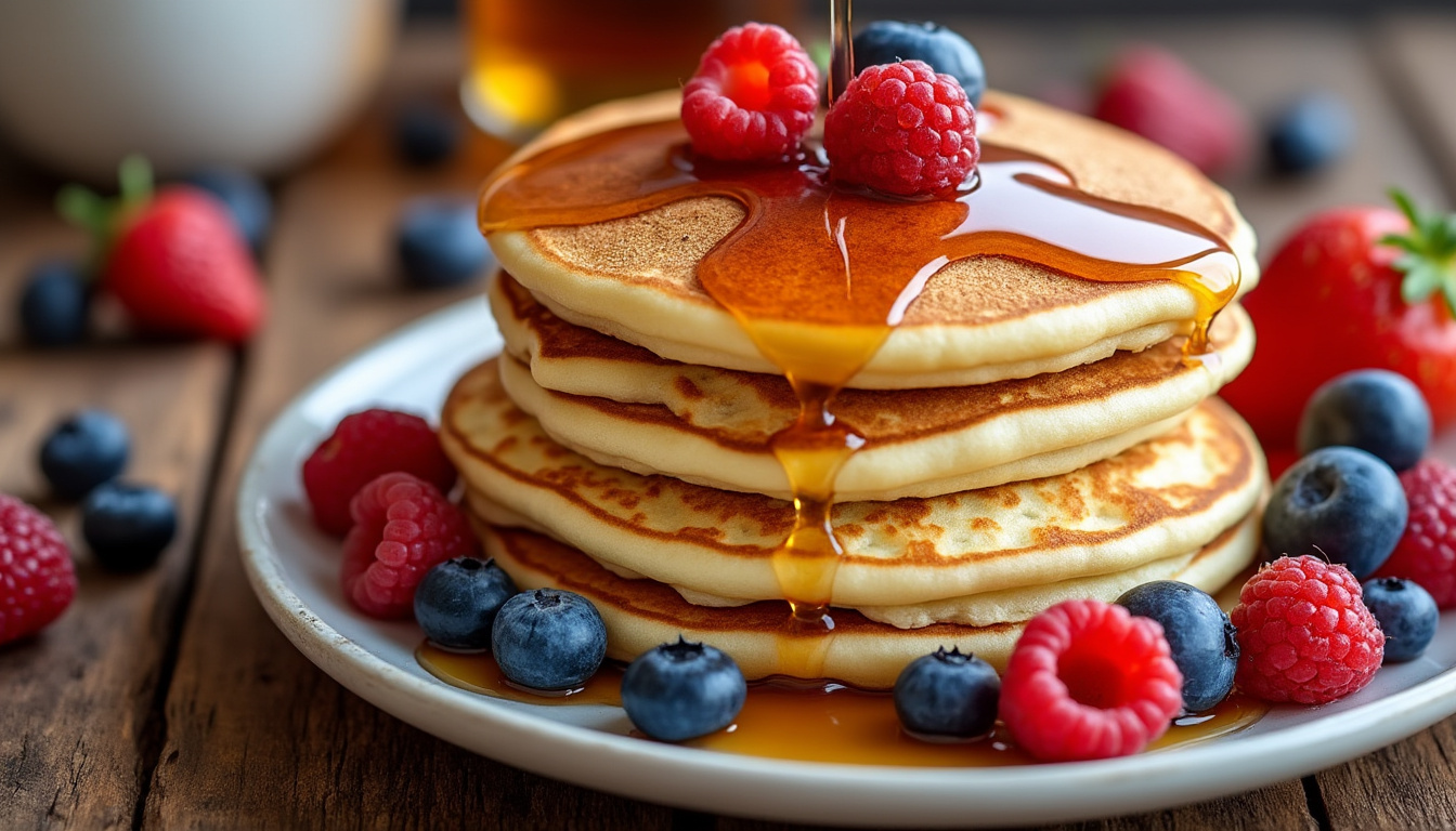 découvrez une inspiration gourmande pour préparer rapidement des pancakes moelleux et délicieux, parfaits pour un petit-déjeuner express et savoureux.