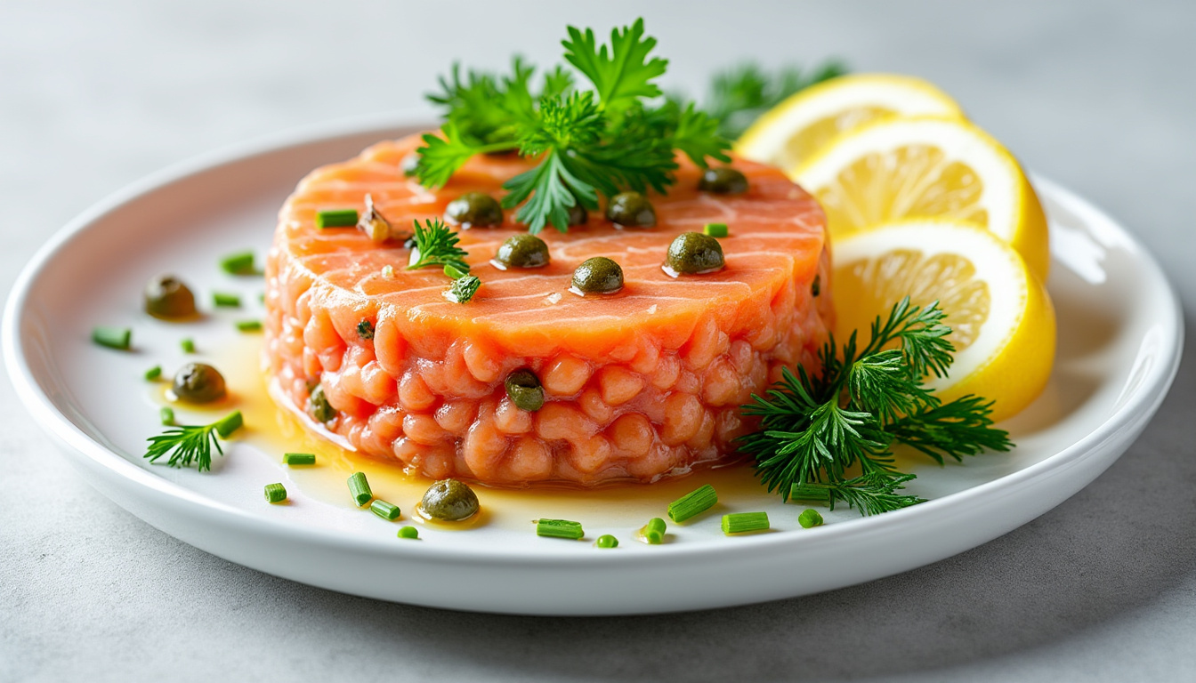 découvrez comment préparer facilement un tartare de saumon frais et savoureux grùce à nos conseils d'assaisonnement simples et rapides.