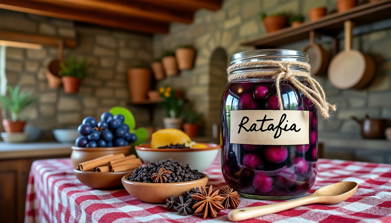 découvrez la recette traditionnelle du ratafia de raisin façon grand-mère, accompagnée de conseils pour préparer un apéritif authentique et savoureux.