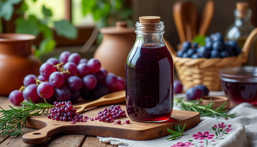 découvrez la recette authentique du ratafia de raisin façon grand-mère, avec des conseils pratiques pour préparer un apéritif traditionnel et savoureux.