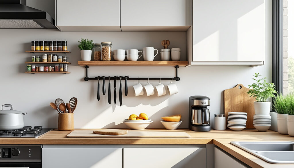 découvrez des astuces pratiques et efficaces pour gagner de l'espace sur votre plan de travail et optimiser votre cuisine au quotidien.